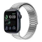 For Apple Watch SE 2022 44mm Bamboo Magnetic Stainless Steel Metal Watch Strap(Silver)