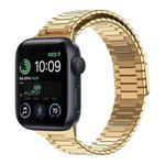 For Apple Watch SE 2022 44mm Bamboo Magnetic Stainless Steel Metal Watch Strap(Gold)