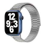 For Apple Watch Series 7 41mm Bamboo Magnetic Stainless Steel Metal Watch Strap(Titanium Color)