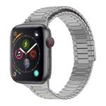 For Apple Watch Series 4 44mm Bamboo Magnetic Stainless Steel Metal Watch Strap(Titanium Color)