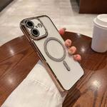 For iPhone 17 Diamond Plated MagSafe TPU Phone Case(Gold)