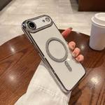 For iPhone 17 Air Diamond Plated MagSafe TPU Phone Case(Silver)