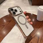 For iPhone 17 Pro Max Diamond Plated MagSafe TPU Phone Case(Gold)
