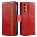 For Samsung Galaxy C55 CaseNeo Splicing Dual Magnetic Buckle Leather Phone Case(Red)