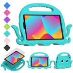 For TCL Tab 8 LE / WiFi 2023 Octopus Style EVA Hybrid PC Shockproof Tablet Case with Strap(Glacial Green)