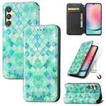 For Samsung Galaxy A25 5G CaseNeo Colorful Magnetic Leather Phone Case(Emeralds)