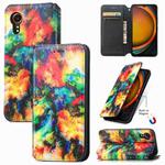 For Samsung Galaxy Xcover 7 CaseNeo Colorful Magnetic Leather Phone Case(Colorful Cloud)