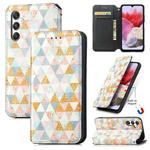 For Samsung Galaxy M34 5G CaseNeo Colorful Magnetic Leather Phone Case(Rhombus)