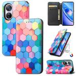 For Blackview A200 Pro CaseNeo Colorful Magnetic Leather Phone Case(Colorful Cube)