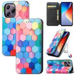 For Blackview  A96 CaseNeo Colorful Magnetic Leather Phone Case(Colorful Cube)