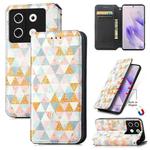 For Infinix Zero 30 5G CaseNeo Colorful Magnetic Leather Phone Case(Rhombus)