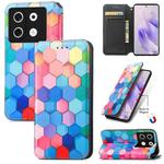 For Infinix Zero 30 5G CaseNeo Colorful Magnetic Leather Phone Case(Colorful Cube)