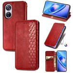 For Blackview A200 Pro Cubic Grid Pressed Magnetic Leather Phone Case(Red)