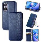 For Blackview A200 Pro Cubic Grid Pressed Magnetic Leather Phone Case(Blue)