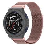 For Amazfit?Active Edge A2212 Milan Magnetic Steel Mesh Watch Band(Pink)