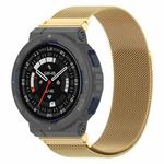 For Amazfit?Active Edge A2212 Milan Magnetic Steel Mesh Watch Band(Gold)