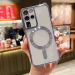 For Samsung Galaxy S20 Ultra 5G MagSafe Electroplating TPU Phone Case(Sierra Blue)
