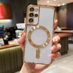 For Samsung Galaxy S20+ 5G MagSafe Electroplating TPU Phone Case(Gold)