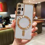 For Samsung Galaxy Note 20 Ultra MagSafe Electroplating TPU Phone Case(Gold)