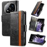 For Xiaomi Redmi Note 14 Pro+ 5G CaseNeo Splicing Dual Magnetic Buckle Leather Phone Case(Black)