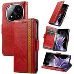 For Xiaomi Redmi Note 14 Pro+ 5G CaseNeo Splicing Dual Magnetic Buckle Leather Phone Case(Red)