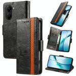 For Xiaomi Poco X7 Pro CaseNeo Splicing Dual Magnetic Buckle Leather Phone Case(Black)
