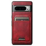 For Google Pixel 9 Pro Suteni H15 Oil Eax Leather Detachable Wallet Back Phone Case(Red)