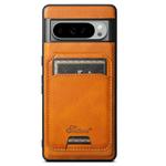For Google Pixel 9 Pro XL Suteni H15 Oil Eax Leather Detachable Wallet Back Phone Case(Khaki)