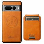 For Google Pixel 10 Pro XL Suteni H15 Oil Eax Leather Detachable Wallet Back Phone Case(Khaki)
