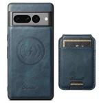 For Google Pixel 10 Suteni H15 Oil Eax Leather Detachable Wallet Back Phone Case(Blue)
