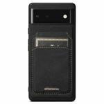 For Google Pixel 6 Suteni H16 Litchi Texture Leather Detachable Wallet Back Phone Case(Black)