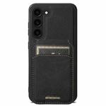 For Samsung Galaxy S23+ 5G Suteni H16 Litchi Texture Leather Detachable Wallet Back Phone Case(Black)