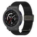 For Amazfit Active Edge A2212 Milan Mesh Single Buckle Watch Band(Black)