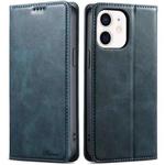 For iPhone 12 mini Suteni J02 Oil Wax Wallet Leather Phone Case(Blue)