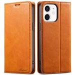 For iPhone 11 Suteni J02 Oil Wax Wallet Leather Phone Case(Khaki)