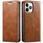 For iPhone 11 Pro Suteni J02 Oil Wax Wallet Leather Phone Case(Brown)
