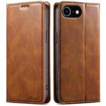 For iPhone 7 / 8 / SE 2022 Suteni J02 Oil Wax Wallet Leather Phone Case(Brown)