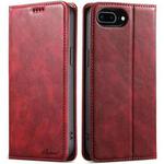 For iPhone 7 Plus / 8 Plus Suteni J02 Oil Wax Wallet Leather Phone Case(Red)
