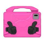 For Redmi Pad 2/ SE 11 2025 Thumb Bracket EVA Shockproof Tablet Case(Rose Red)