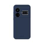 For Realme GT5 MOFI Qin Series Skin Feel All-inclusive PC Phone Case(Blue)