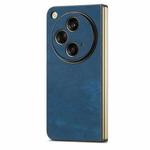 For OPPO Find N3 Vintage Leather PC Back Sckproof Phone Case(Blue)