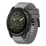 For Garmin Tactix 7 AMOLED Quick Release 26mm Silicone Watch Band(Grey)