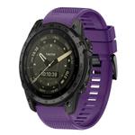 For Garmin Tactix 7 AMOLED Quick Release 26mm Silicone Watch Band(Purple)