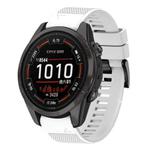 For Garmin Epix Pro 51mm Quick Release 26mm Silicone Watch Band(White)