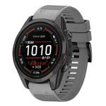 For Garmin Epix Pro 51mm Quick Release 26mm Silicone Watch Band(Grey)