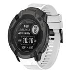 For Garmin Instinct 2X Solar Quick Release 26mm Silicone Watch Band(White)