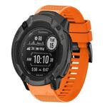 For Garmin Instinct 2X Solar Quick Release 26mm Silicone Watch Band(Orange)