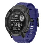 For Garmin Instinct 2X Solar Quick Release 26mm Silicone Watch Band(Midnight Blue)
