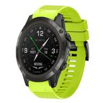 For Garmin D2 Delta PX Quick Release 26mm Silicone Watch Band(Lime Green)