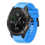 For Garmin D2 Delta PX Quick Release 26mm Silicone Watch Band(Sky Blue)